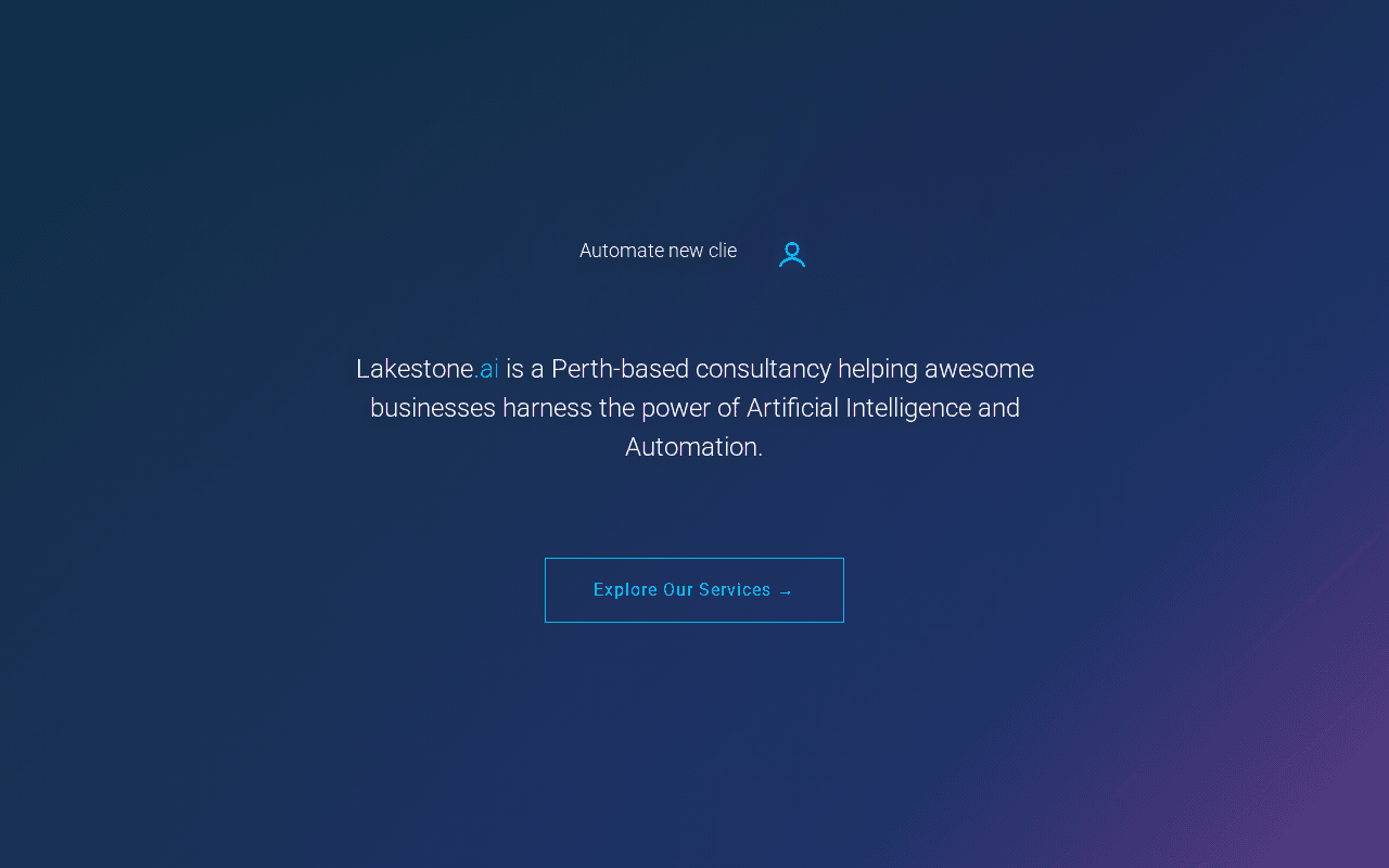 Screenshot of lakestone.ai