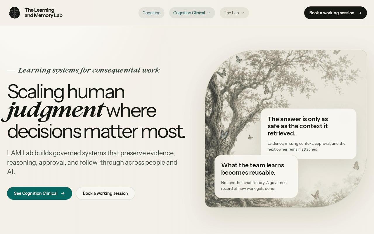 Screenshot of lamlab.ai