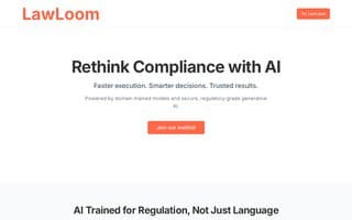 Screenshot of lawloom.ai