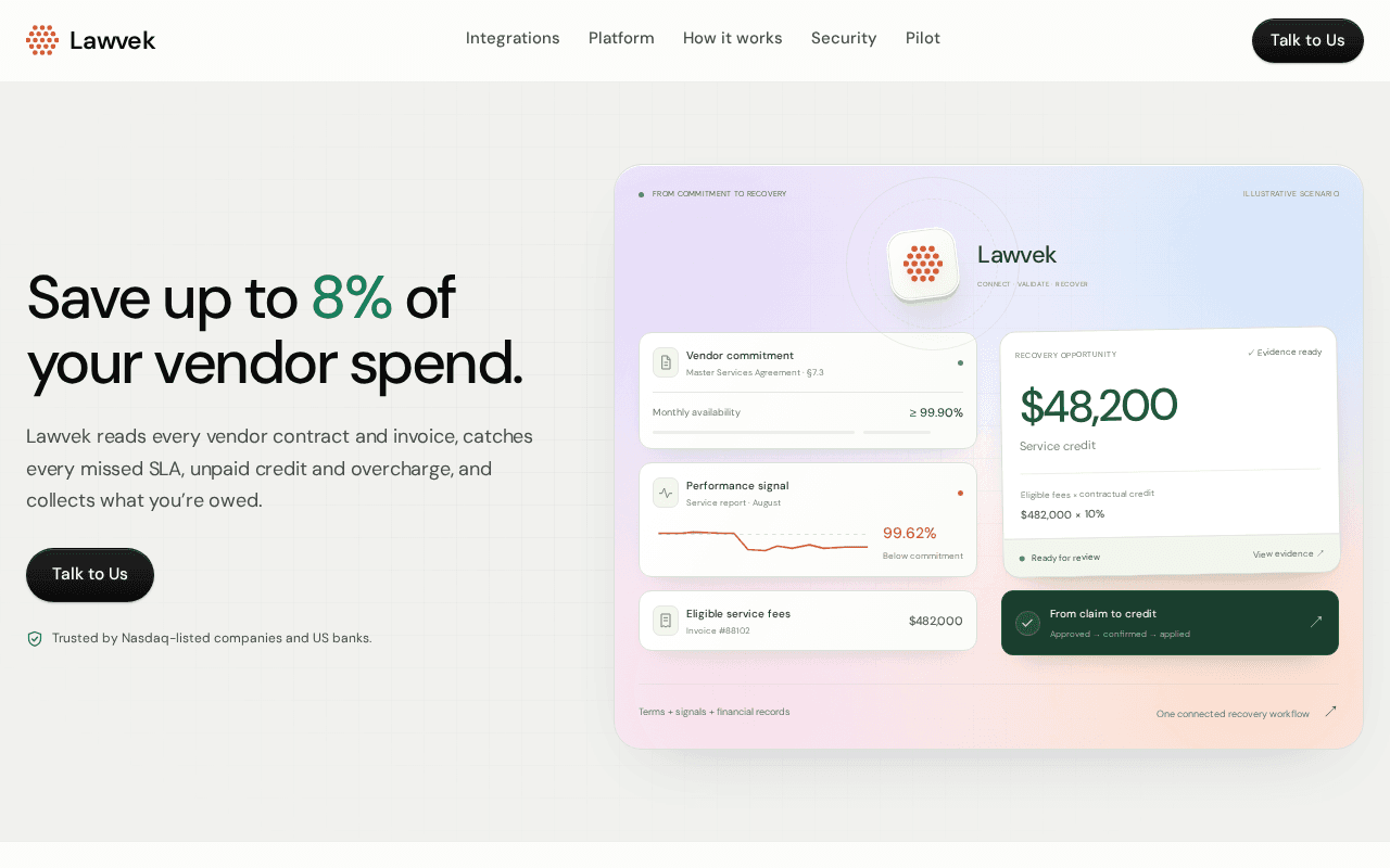 Screenshot of lawvek.ai