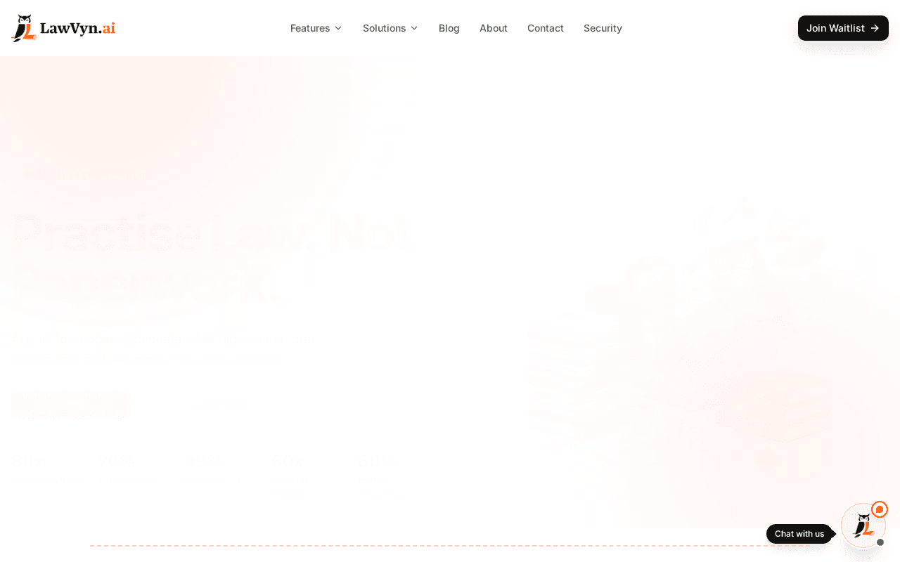 Screenshot of lawvyn.ai