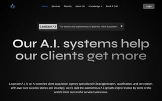 Screenshot of leadcare.ai