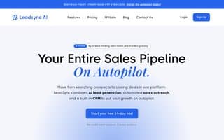 Screenshot of leadsync.ai