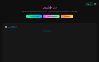 Screenshot of leakhub.ai