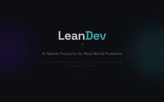 Screenshot of leandev.ai