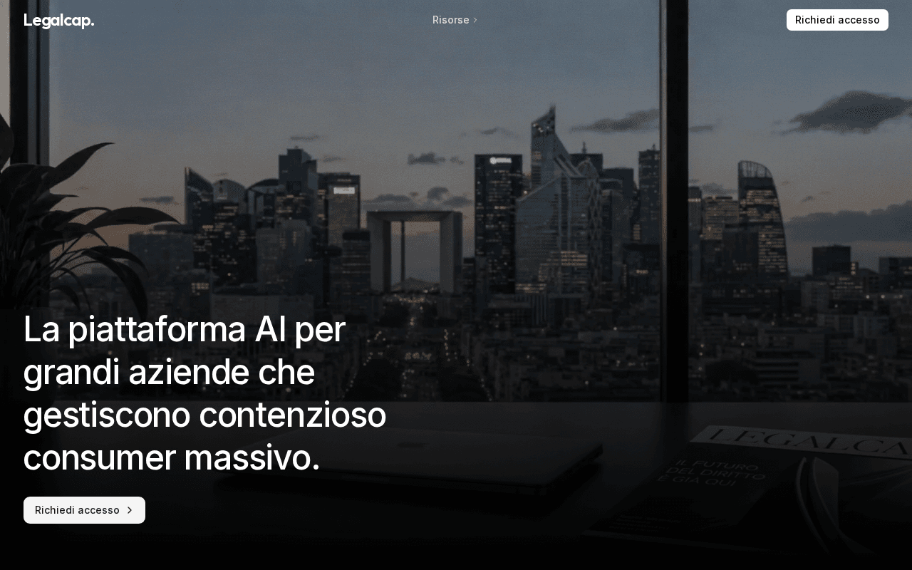 Screenshot of legalcap.ai