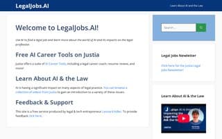 Screenshot of legaljobs.ai