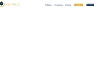 Screenshot of legalware.ai