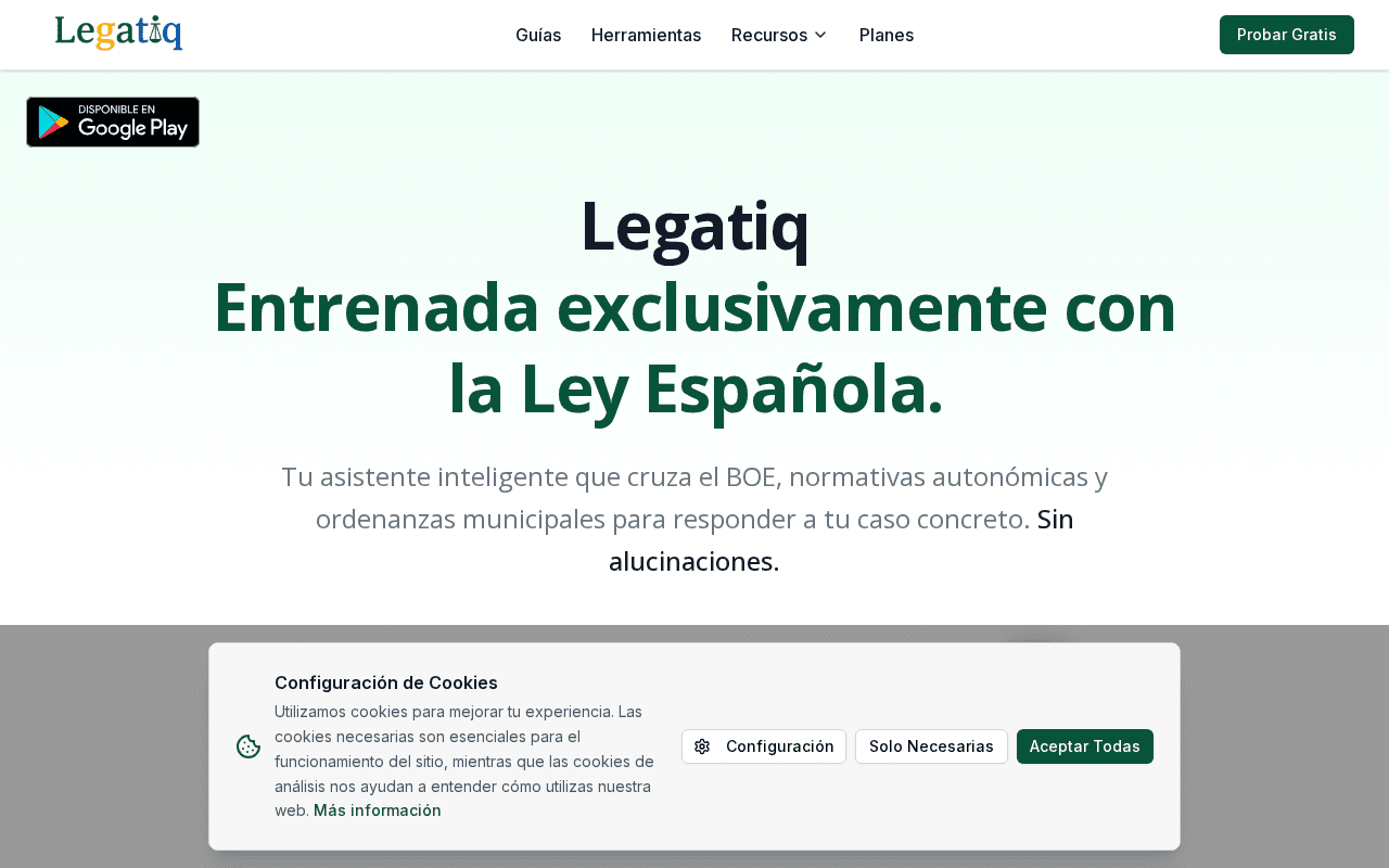 Screenshot of legatiq.ai