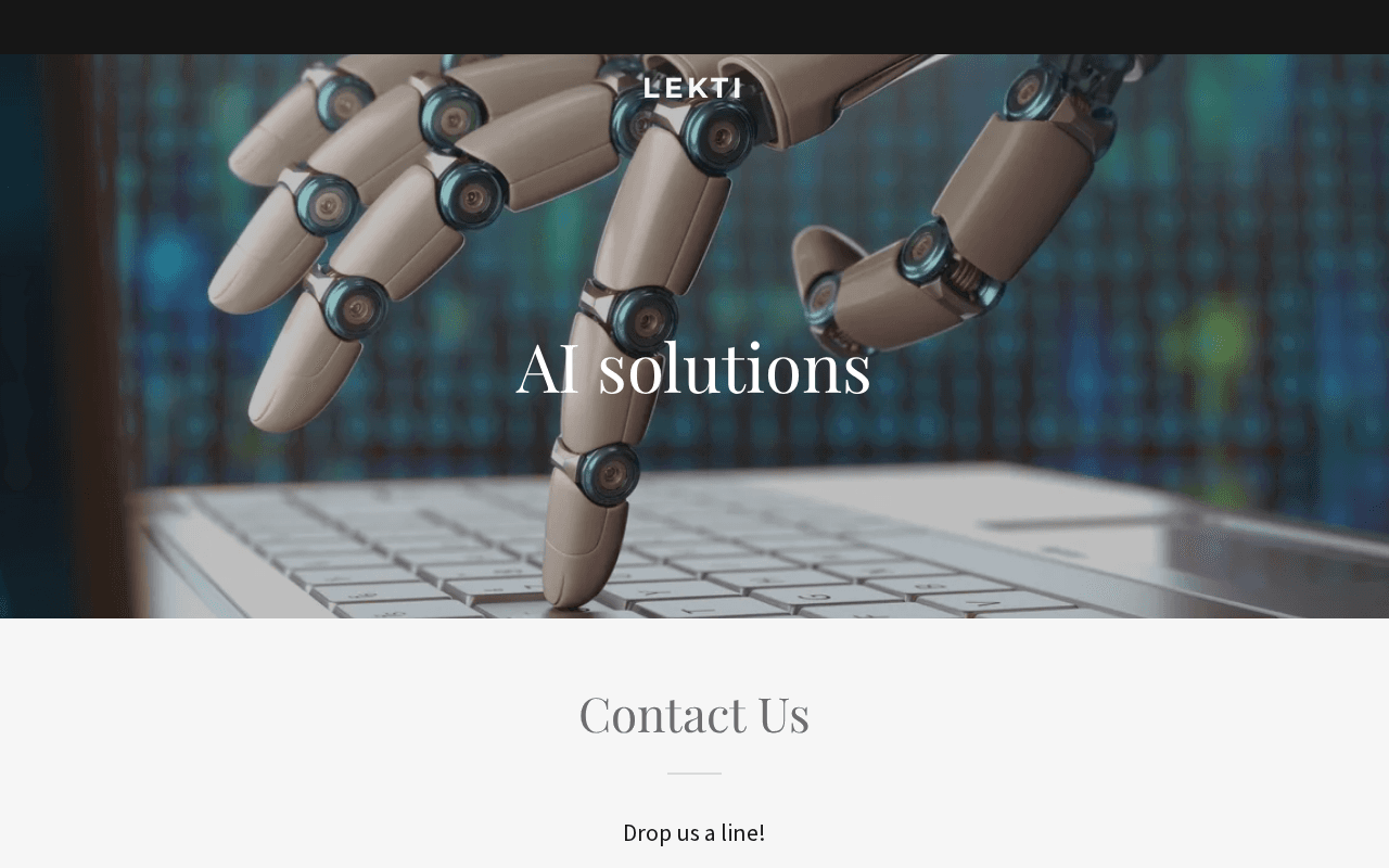 Screenshot of lekti.ai