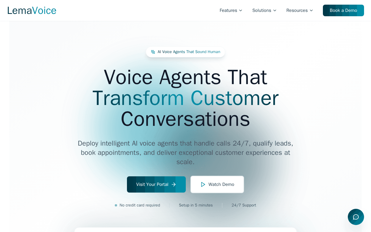 Screenshot of lemavoice.ai
