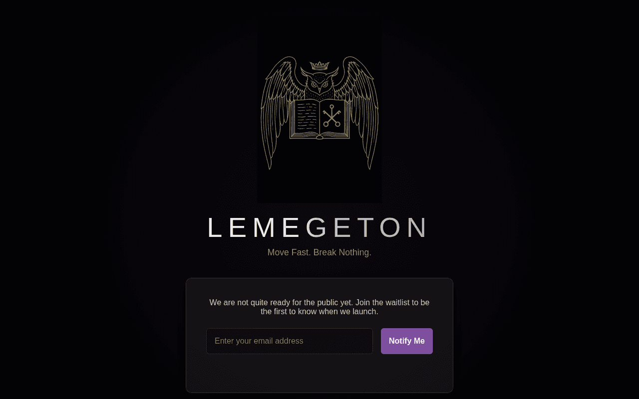 Screenshot of lemegeton.ai