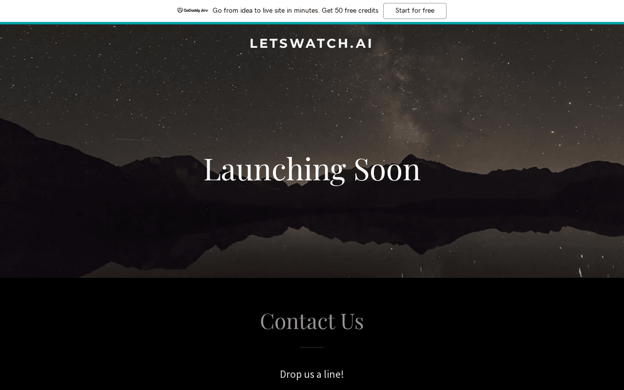 Screenshot of letswatch.ai
