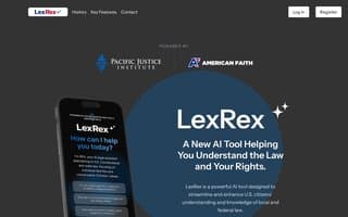 Screenshot of lexrex.ai