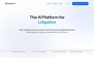 Screenshot of lextext.ai
