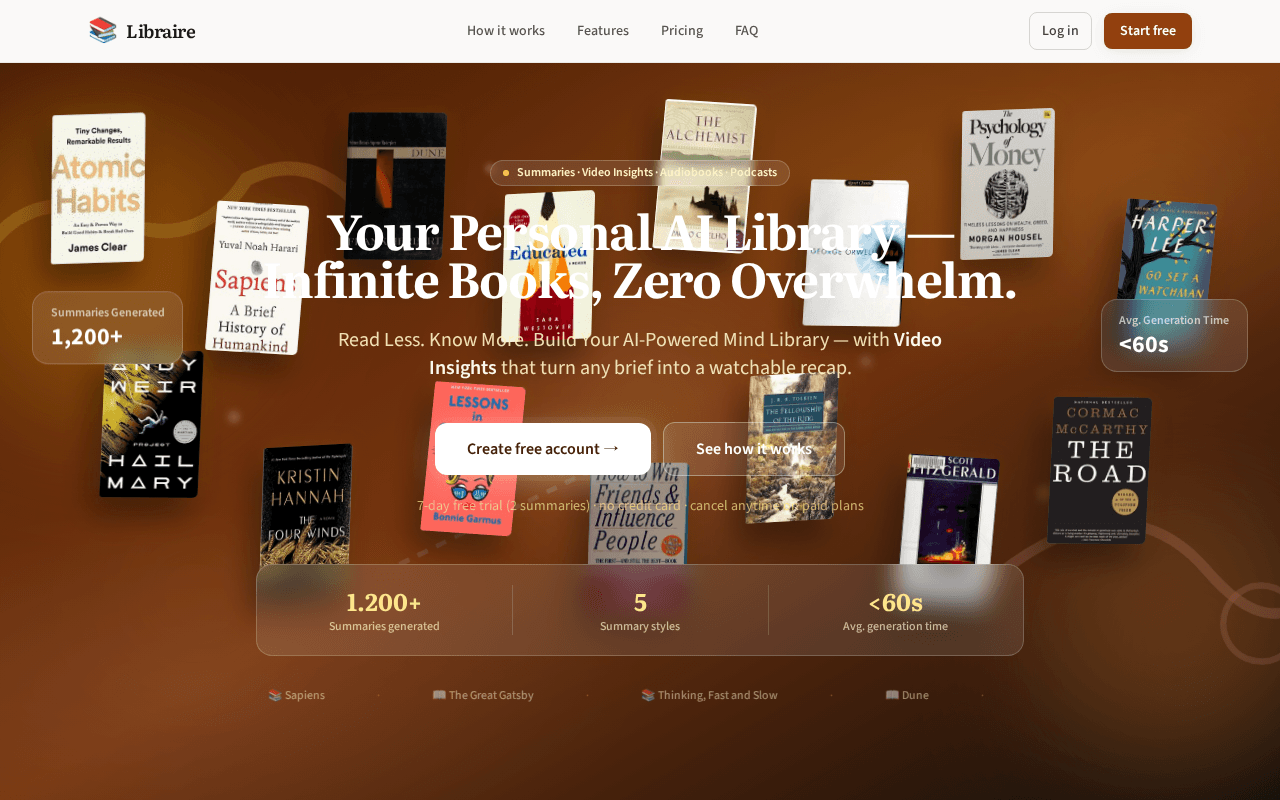 Screenshot of libraire.ai