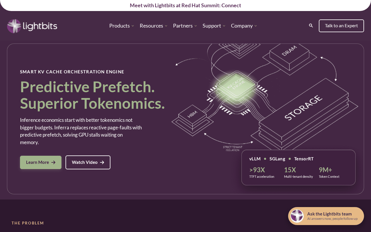 Screenshot of lightbits.ai