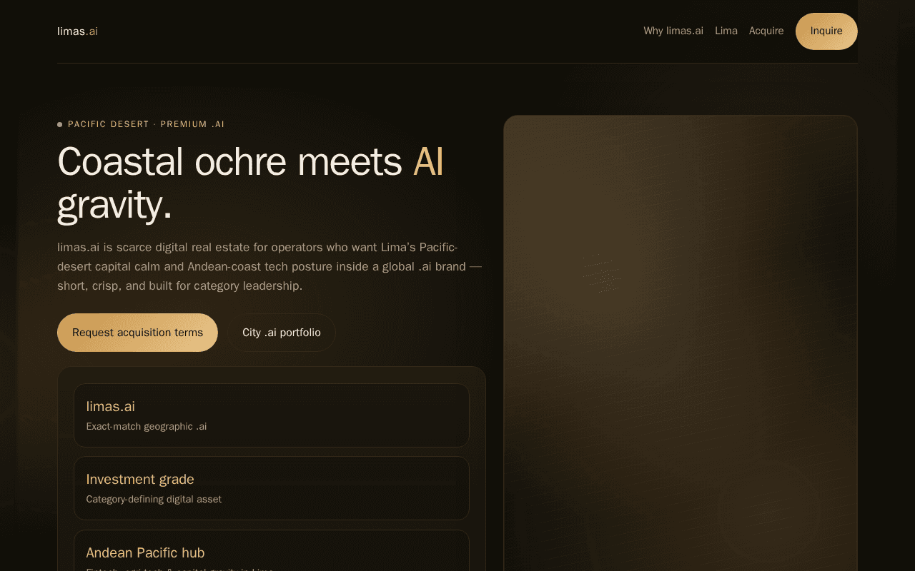 Screenshot of limas.ai