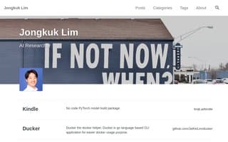 Screenshot of limjk.ai