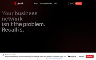 Screenshot of linkist.ai