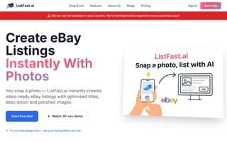 Thumbnail of listfast.ai
