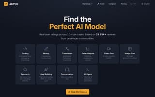 Screenshot of llmpick.ai