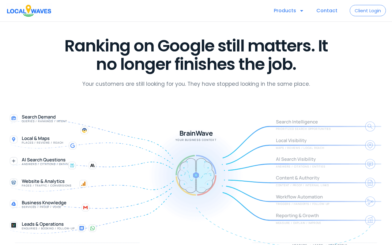 Screenshot of localwaves.ai
