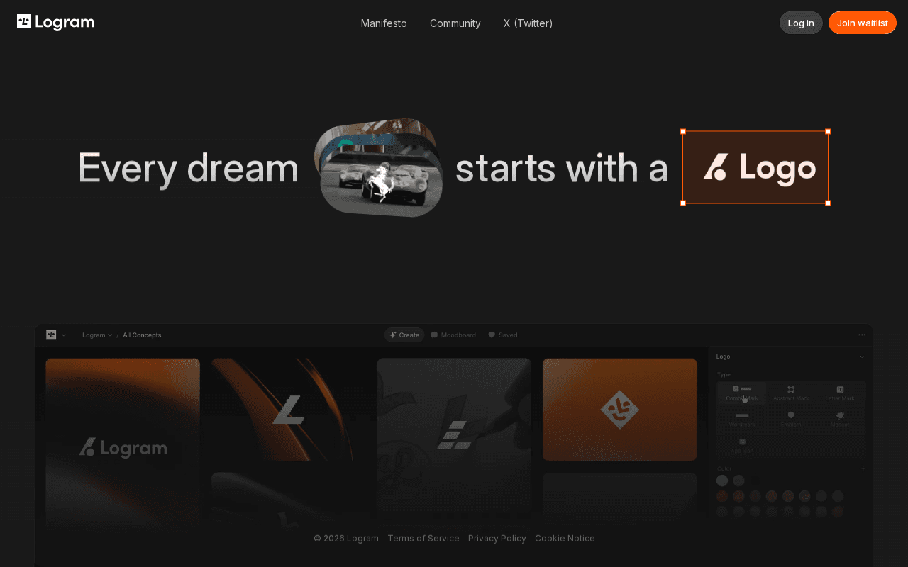 Screenshot of logram.ai