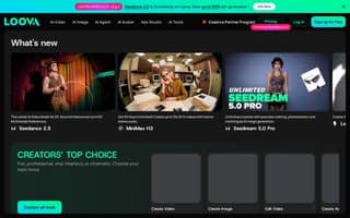 Screenshot of loova.ai
