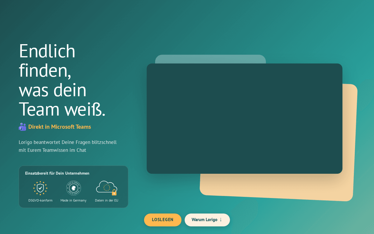 Screenshot of lorigo.ai