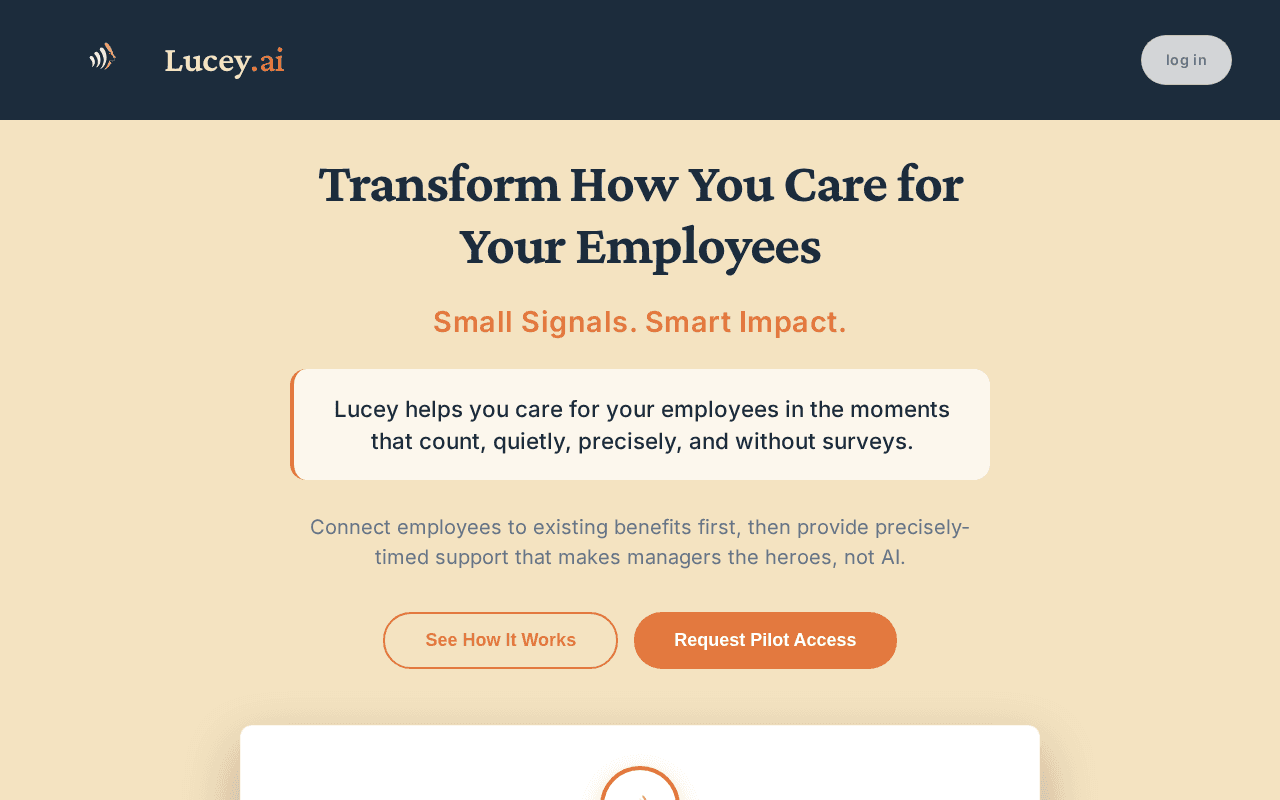 Screenshot of lucey.ai