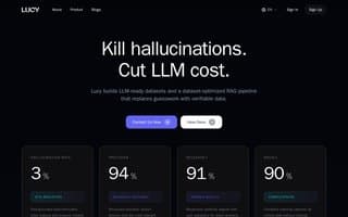 Screenshot of lucyknows.ai