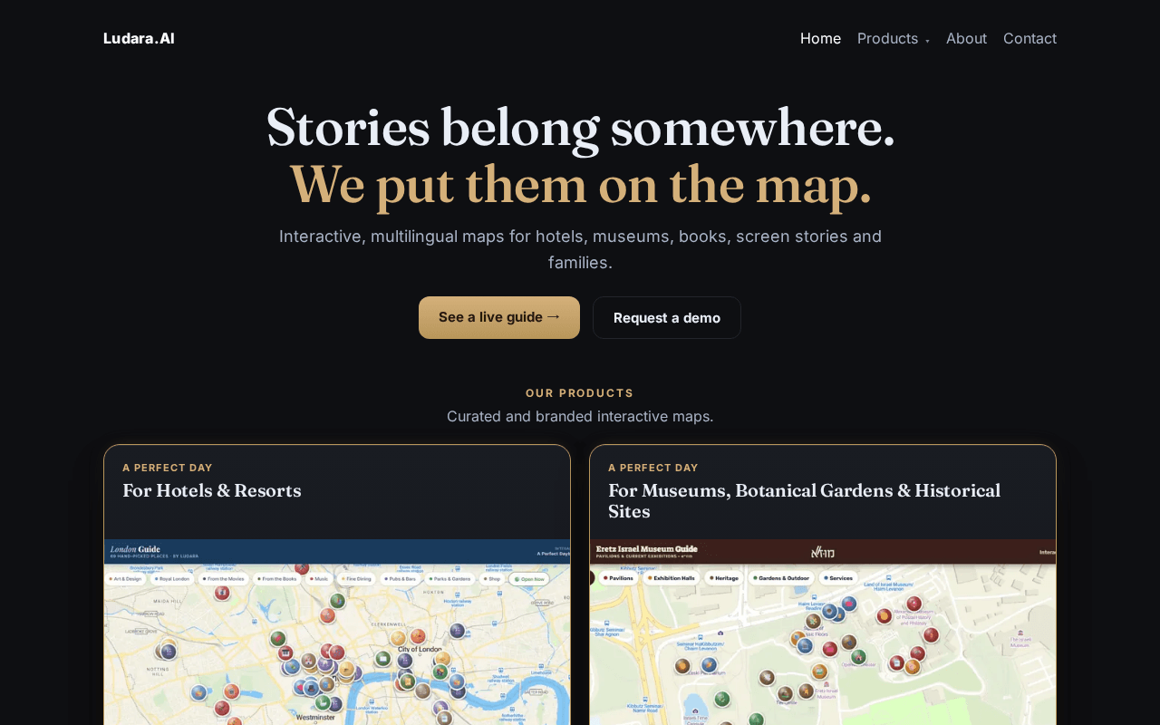 Screenshot of ludara.ai