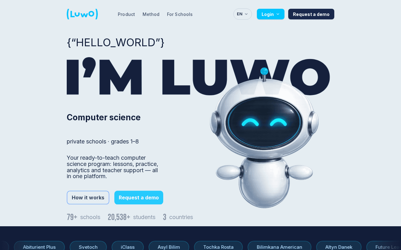 Screenshot of luwo.ai