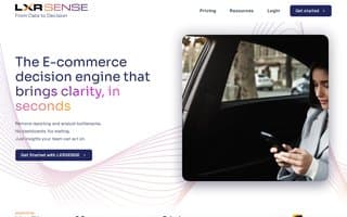 Screenshot of lxrsense.ai