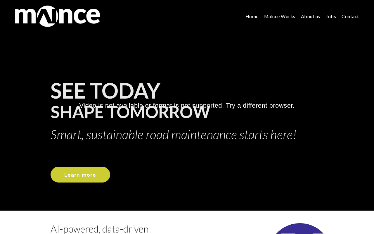 Screenshot of maince.ai