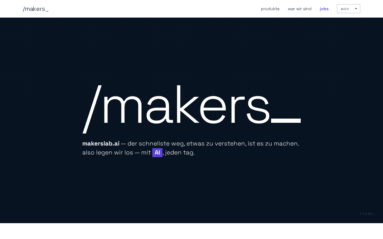 Screenshot of makerslab.ai