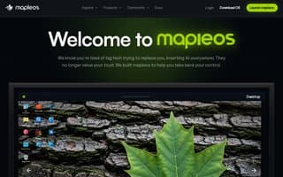 Screenshot of mapleos.ai