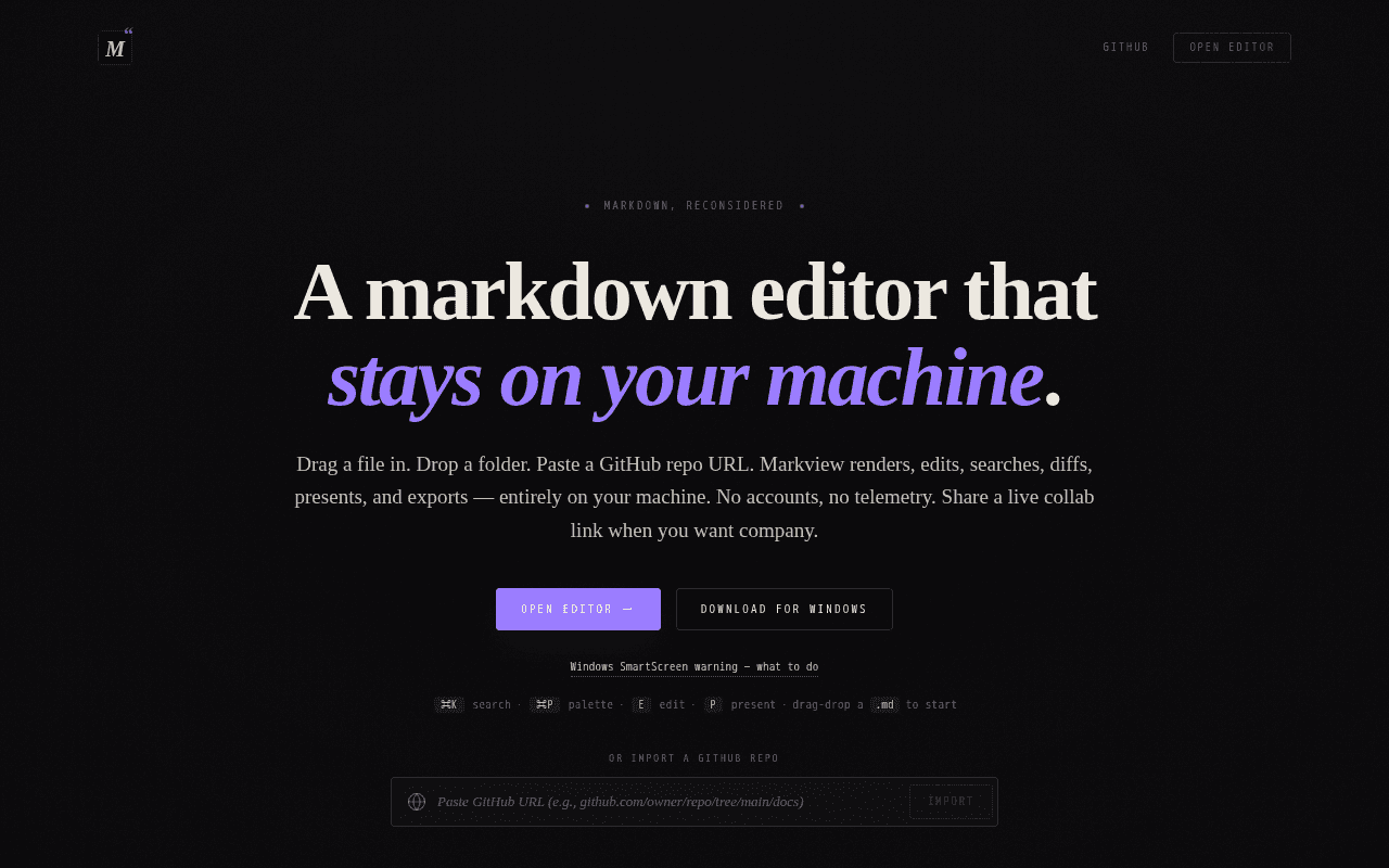 Screenshot of markview.ai
