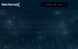 Screenshot of mecsense.ai