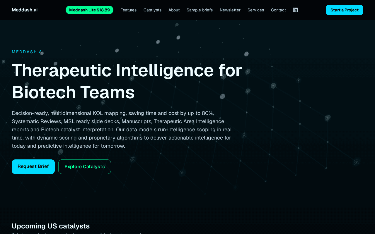 Screenshot of meddash.ai