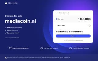 Screenshot of mediacoin.ai