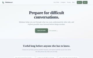 Screenshot of mediator.ai