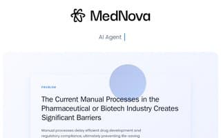 Screenshot of mednova.ai