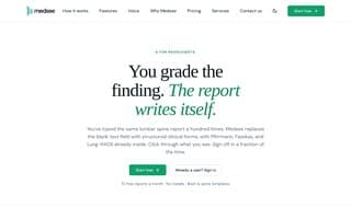 Screenshot of medsee.ai