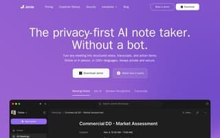 Screenshot of meetjamie.ai
