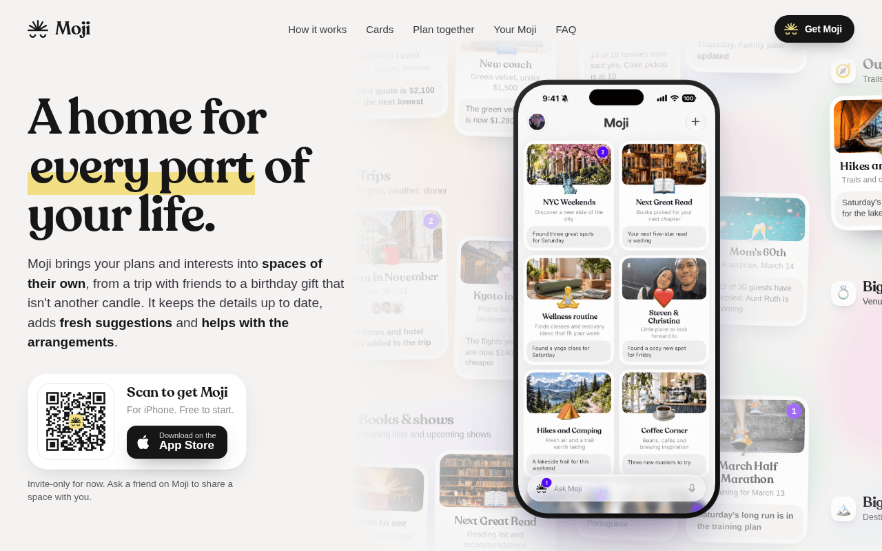 Screenshot of meetmoji.ai