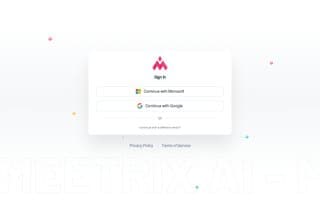 Screenshot of meetrix.ai