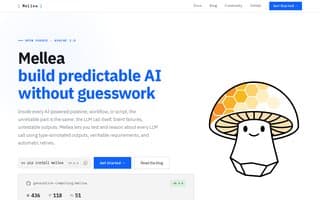 Screenshot of mellea.ai