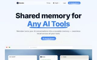 Screenshot of memdex.ai